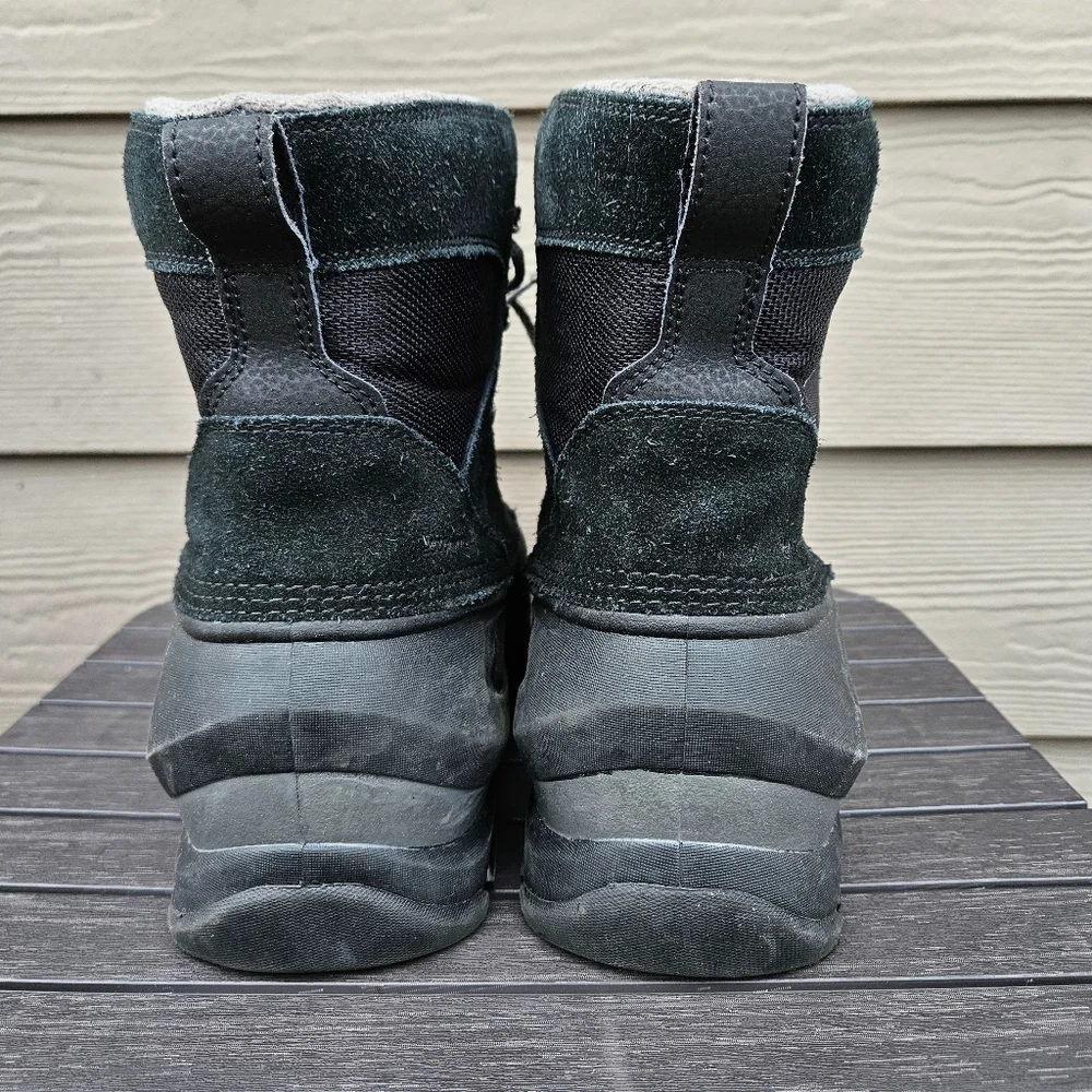 Sorel Men's Buxton Lace Up Waterproof Boots Black Quarry Snow Warm Size 10.5